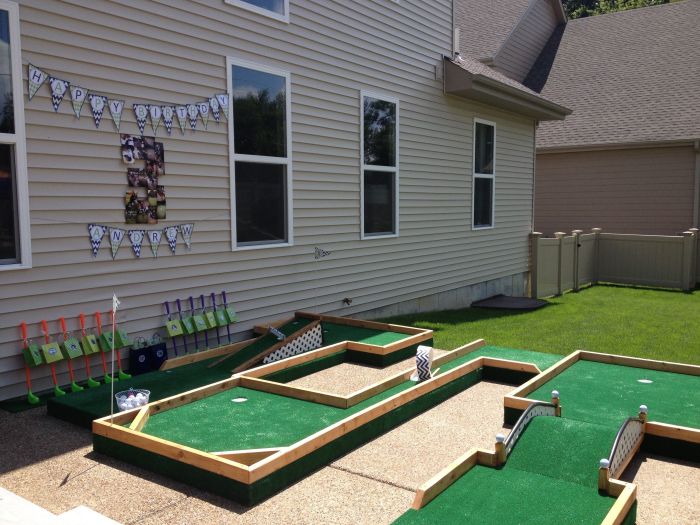 Diy mini putt putt course