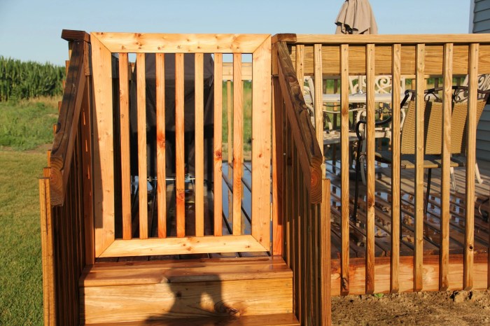 Diy deck gate