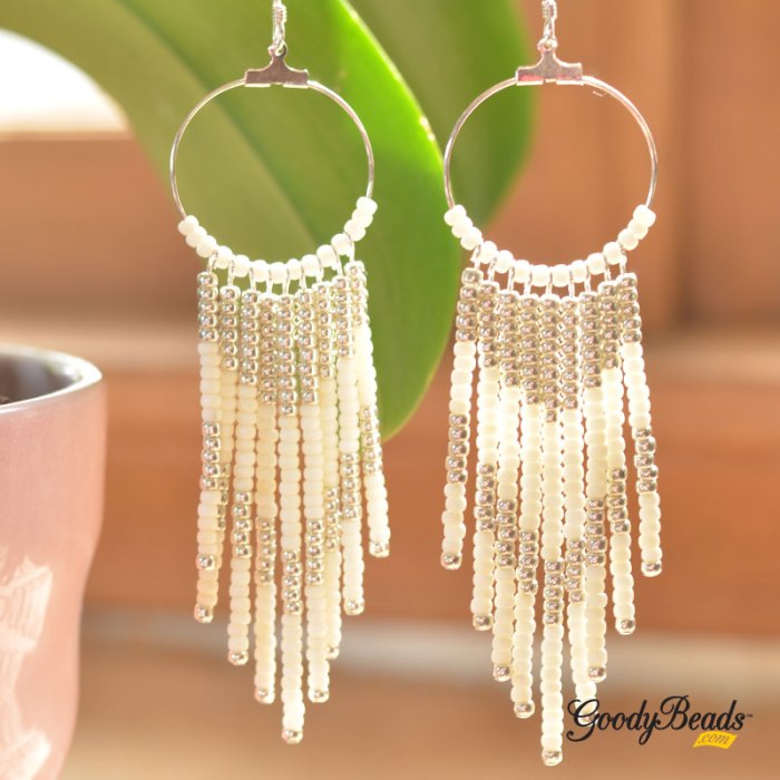 Diy beaded earrings