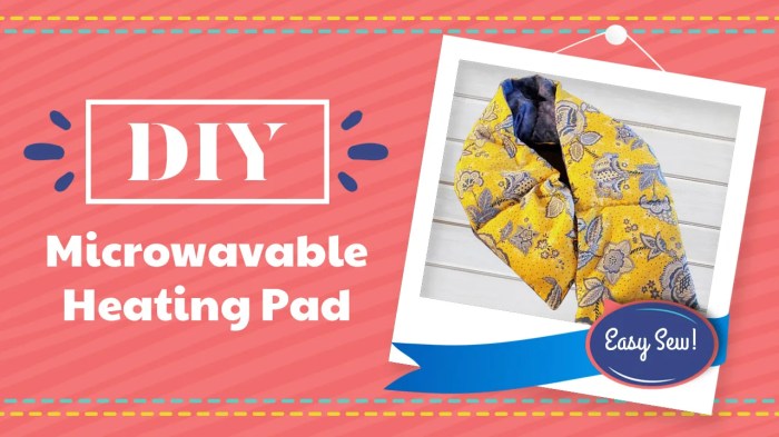 Diy microwave heating pad