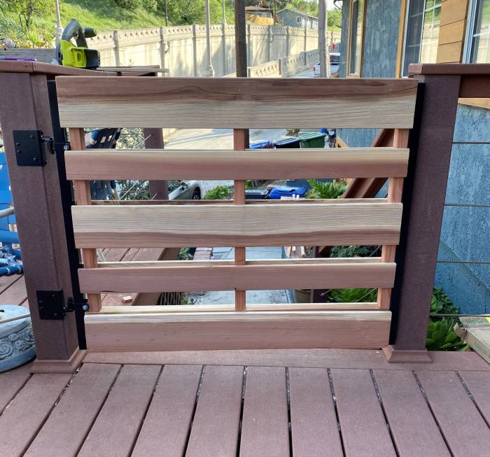 Diy deck gate