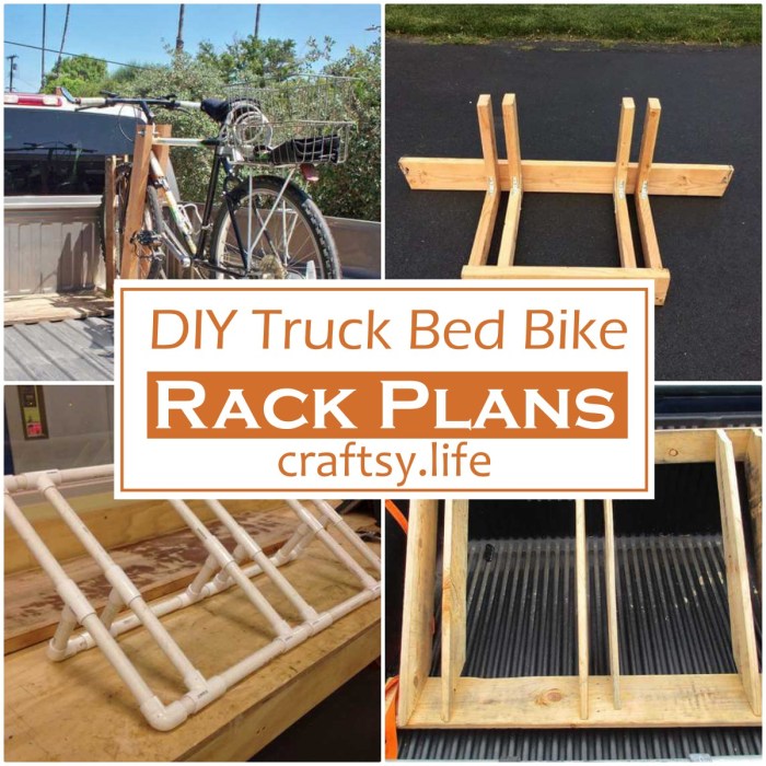 Diy bike rack for pickup bed