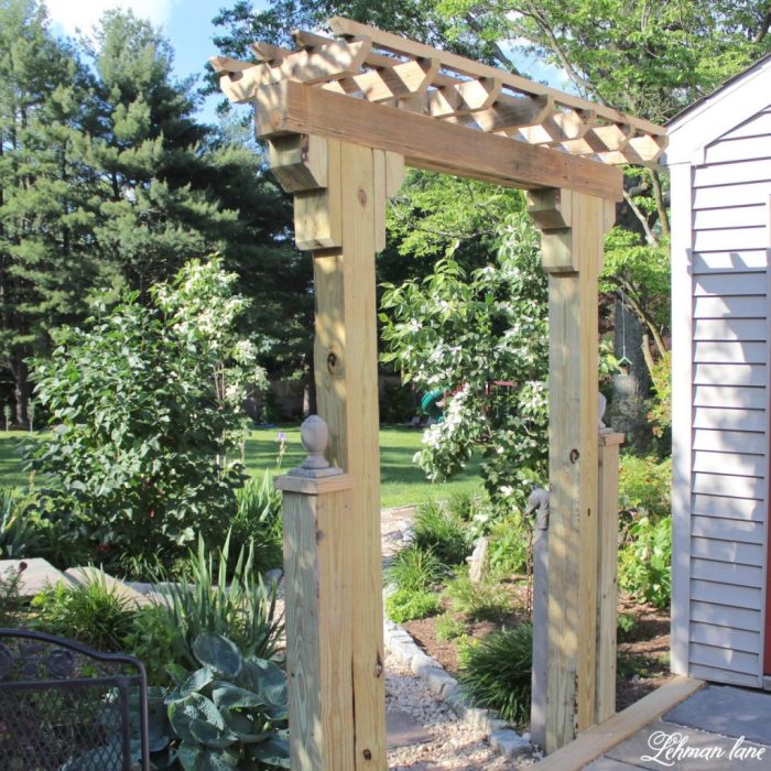 Diy garden arbor