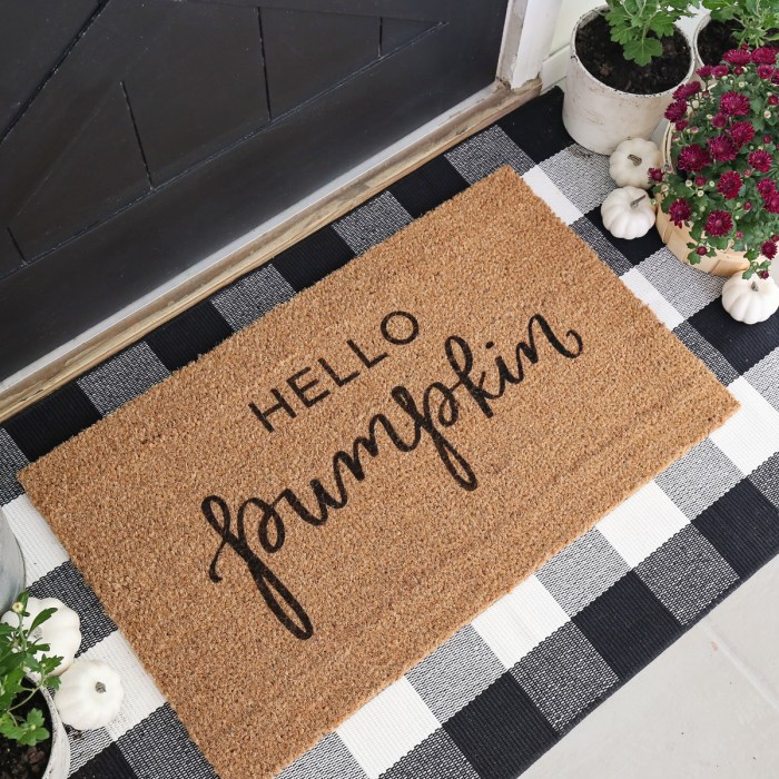 Diy door mat