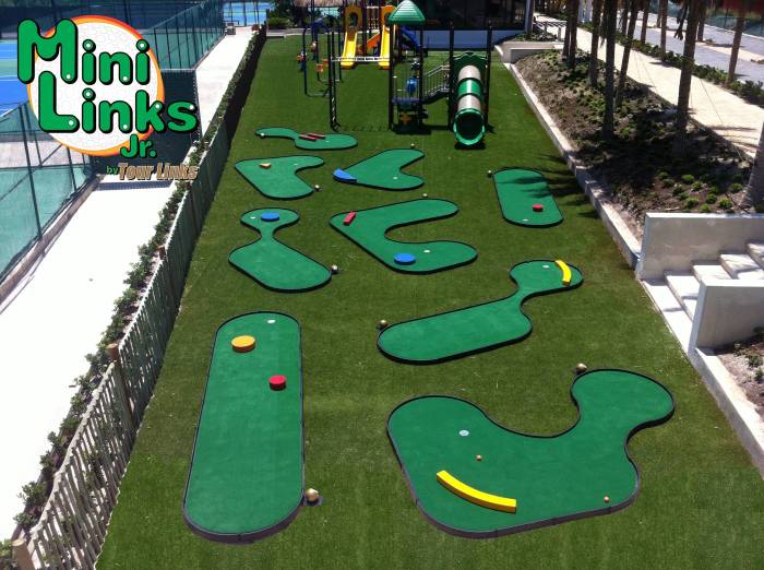 Diy mini putt putt course