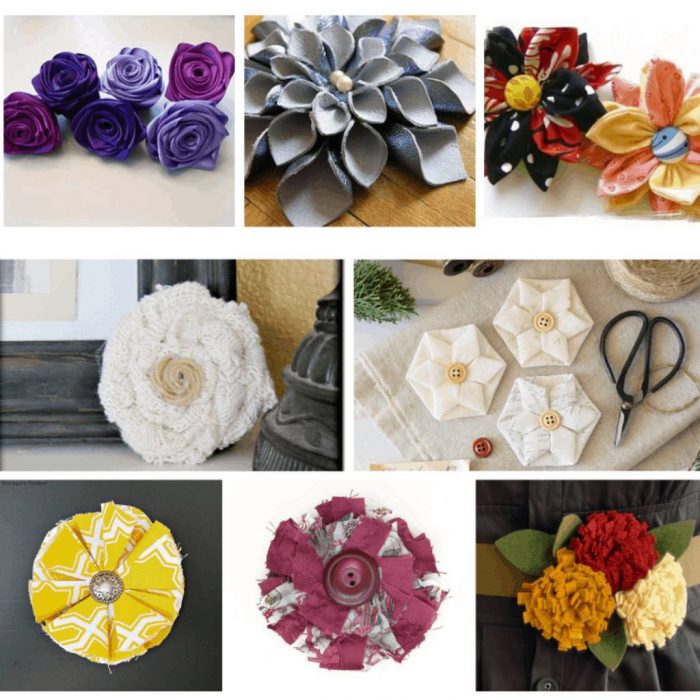 Diy cloth flowers