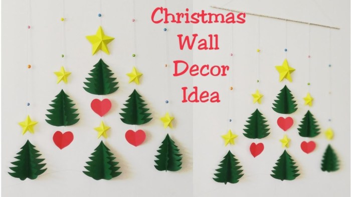 Diy christmas wall decor