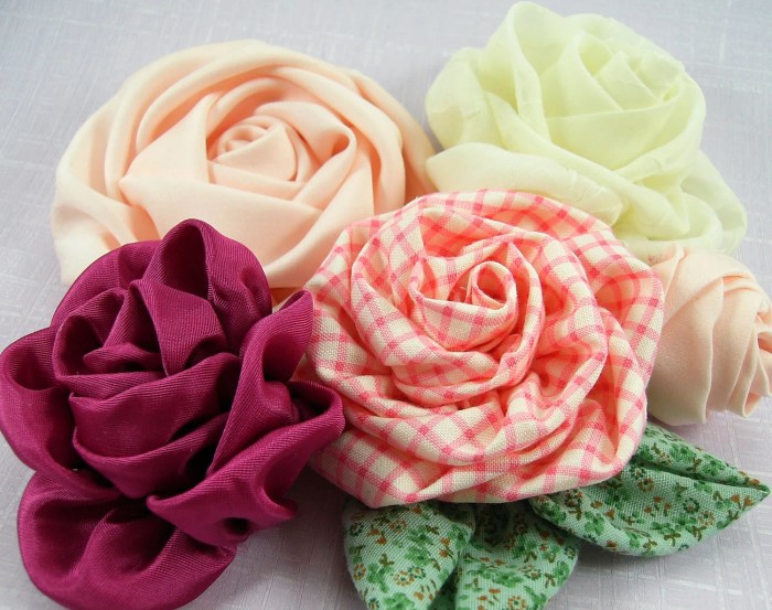 Diy cloth flowers